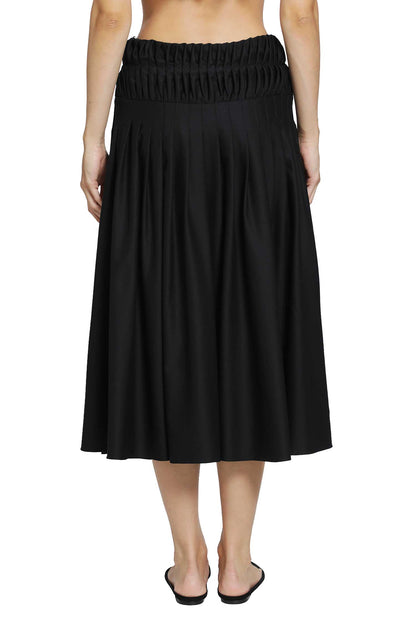Georgina Wool Pleated Skirt