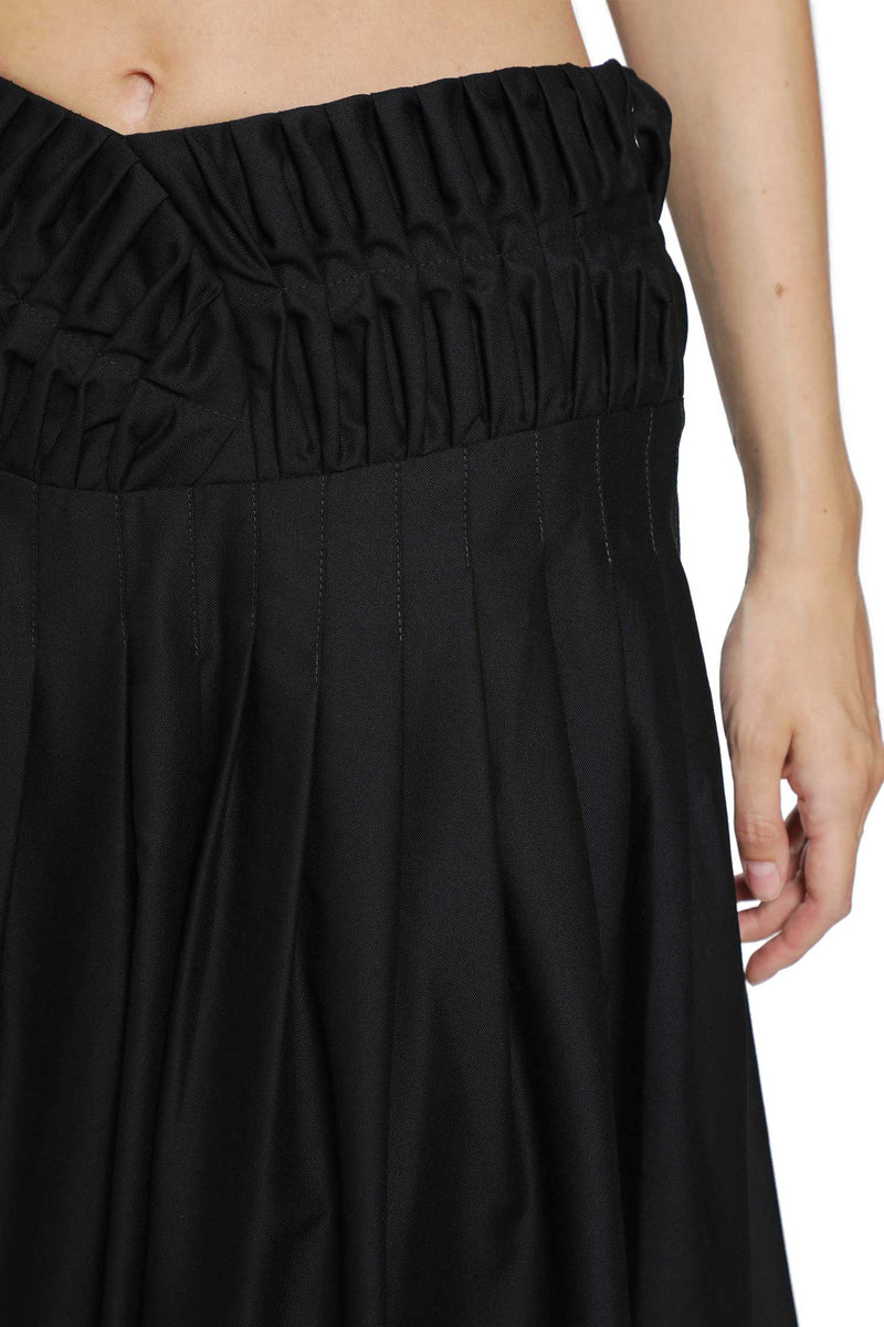 PAULINE DUJANCOURT Georgina Wool Pleated Skirt woman