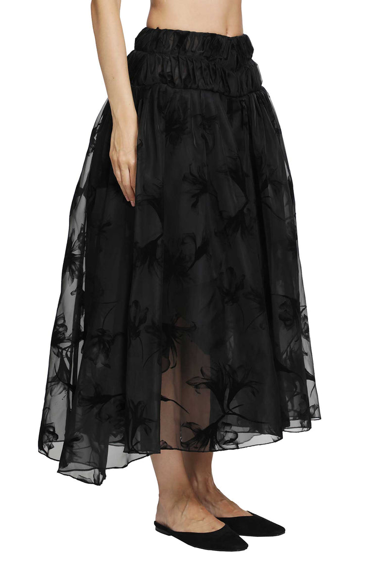 PAULINE DUJANCOURT Rebecca Hazy Organza Skirt woman