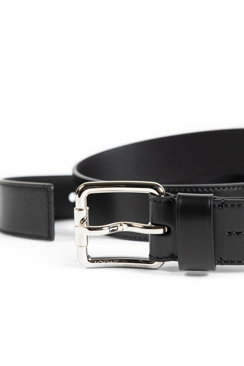Roller Curve Belt in Shiny Sleek Calfskin
