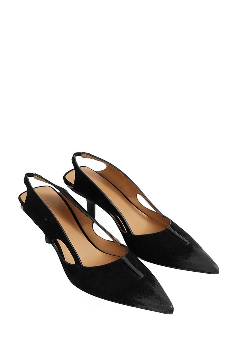 CAPASA Velour Slingback Pumps woman