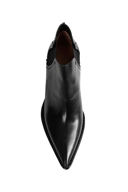 Low-cut Leather Ankle Boots