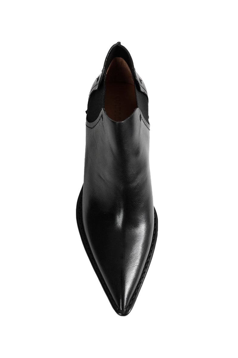 CAPASA Low-cut Leather Ankle Boots woman
