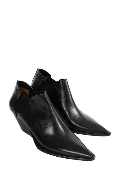 Low-cut Leather Ankle Boots