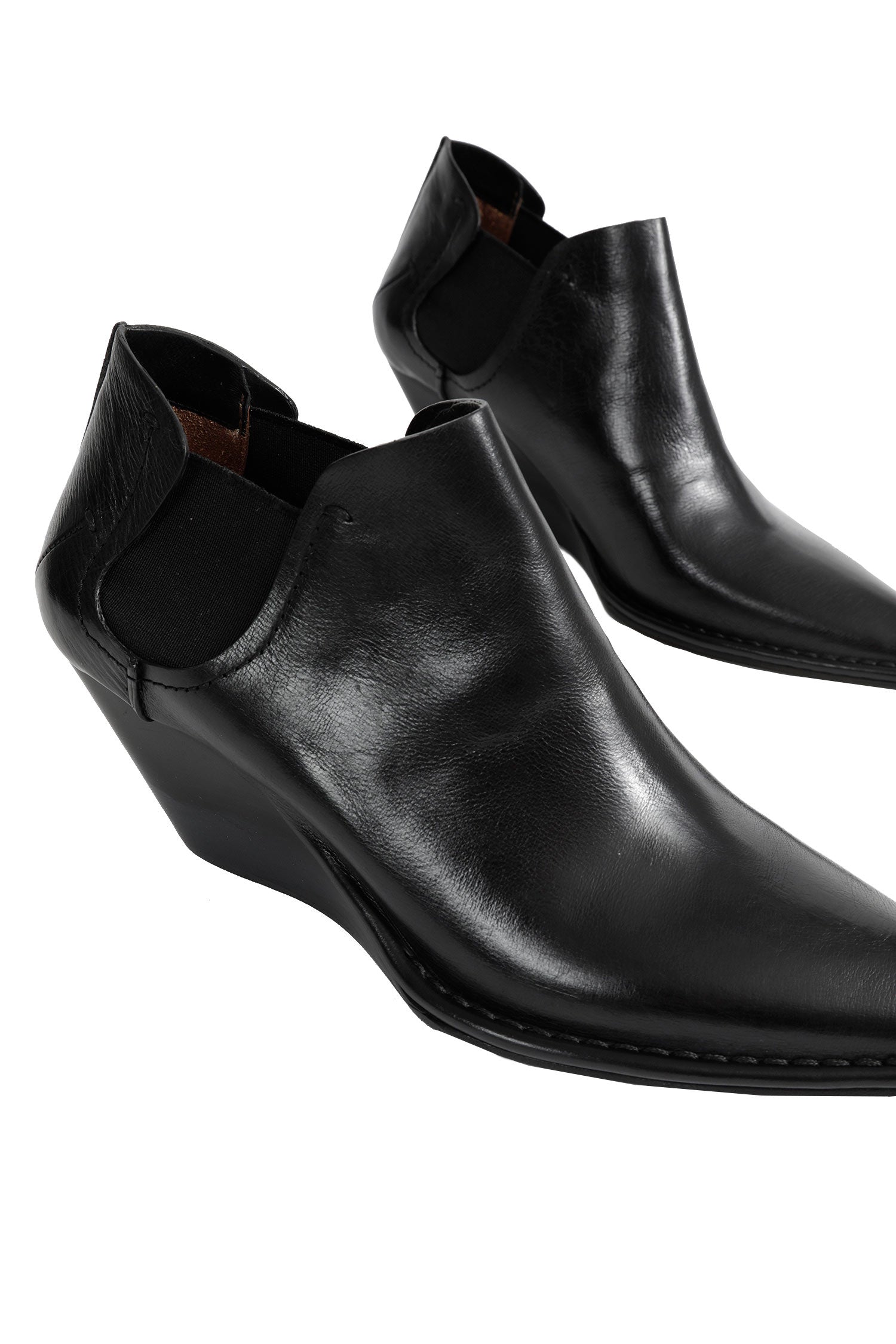 Low-cut Leather Ankle Boots