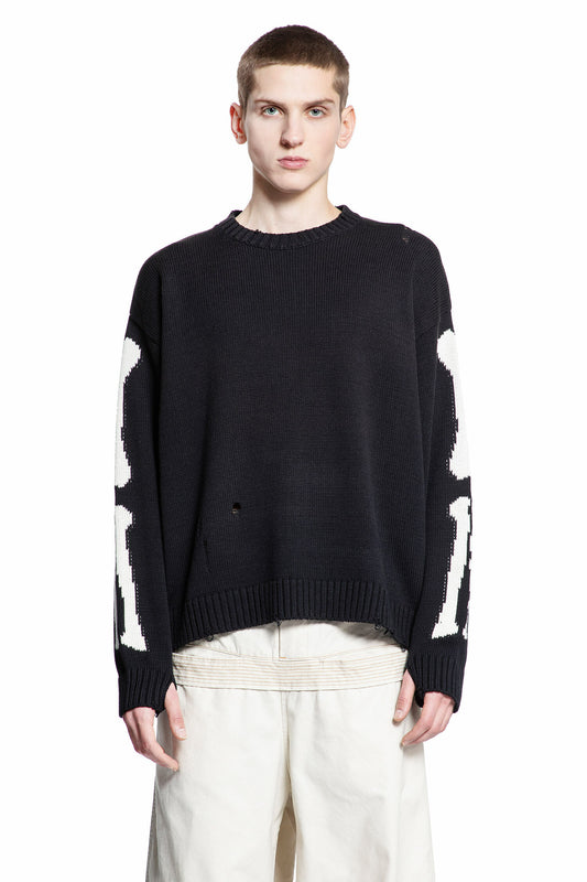 KAPITAL MAN BLACK KNITWEAR