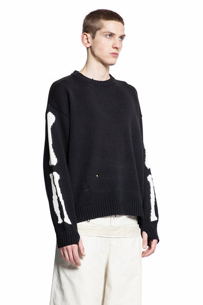 KAPITAL MAN BLACK KNITWEAR