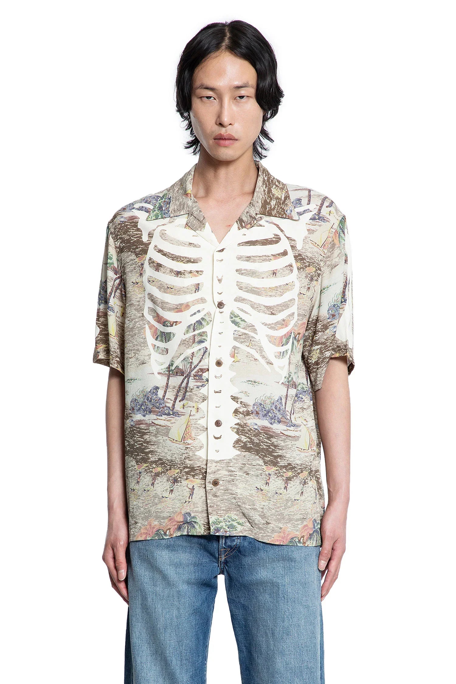 KAPITAL MAN BROWN SHIRTS - Antonioli.eu