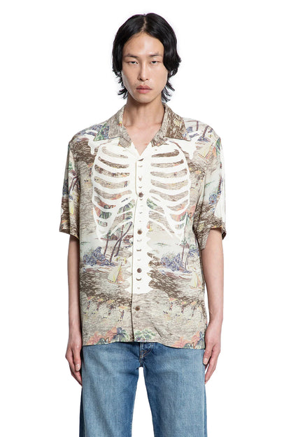 KAPITAL MAN BROWN SHIRTS - Antonioli.eu