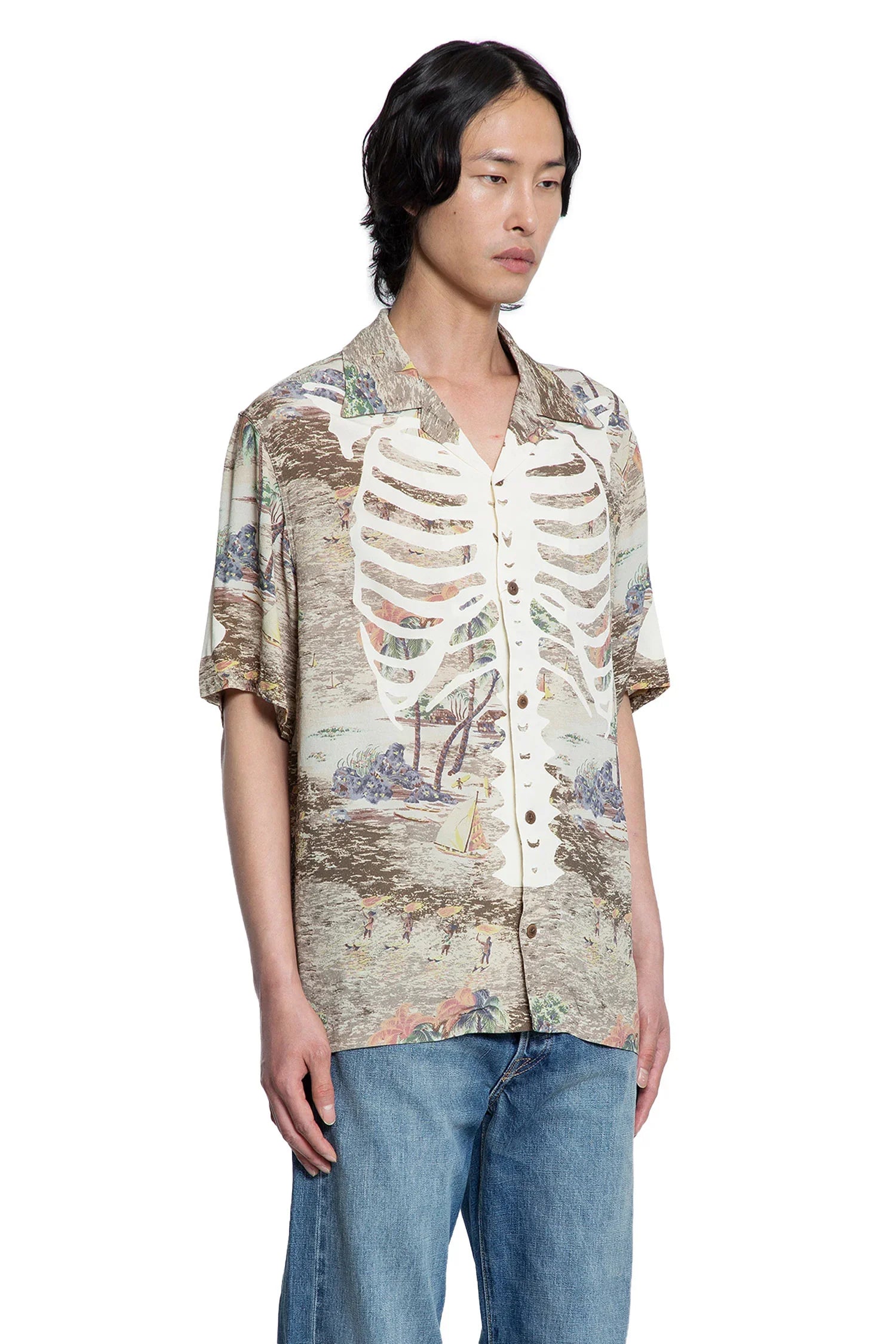 KAPITAL MAN BROWN SHIRTS - Antonioli.eu