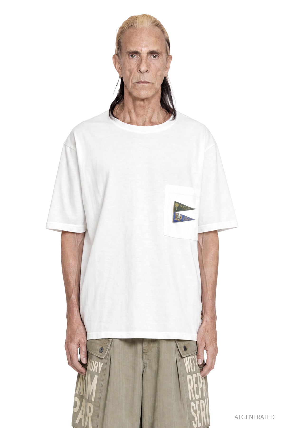 KAPITAL 20/-Jersey PENNANT T (3 Flags) man