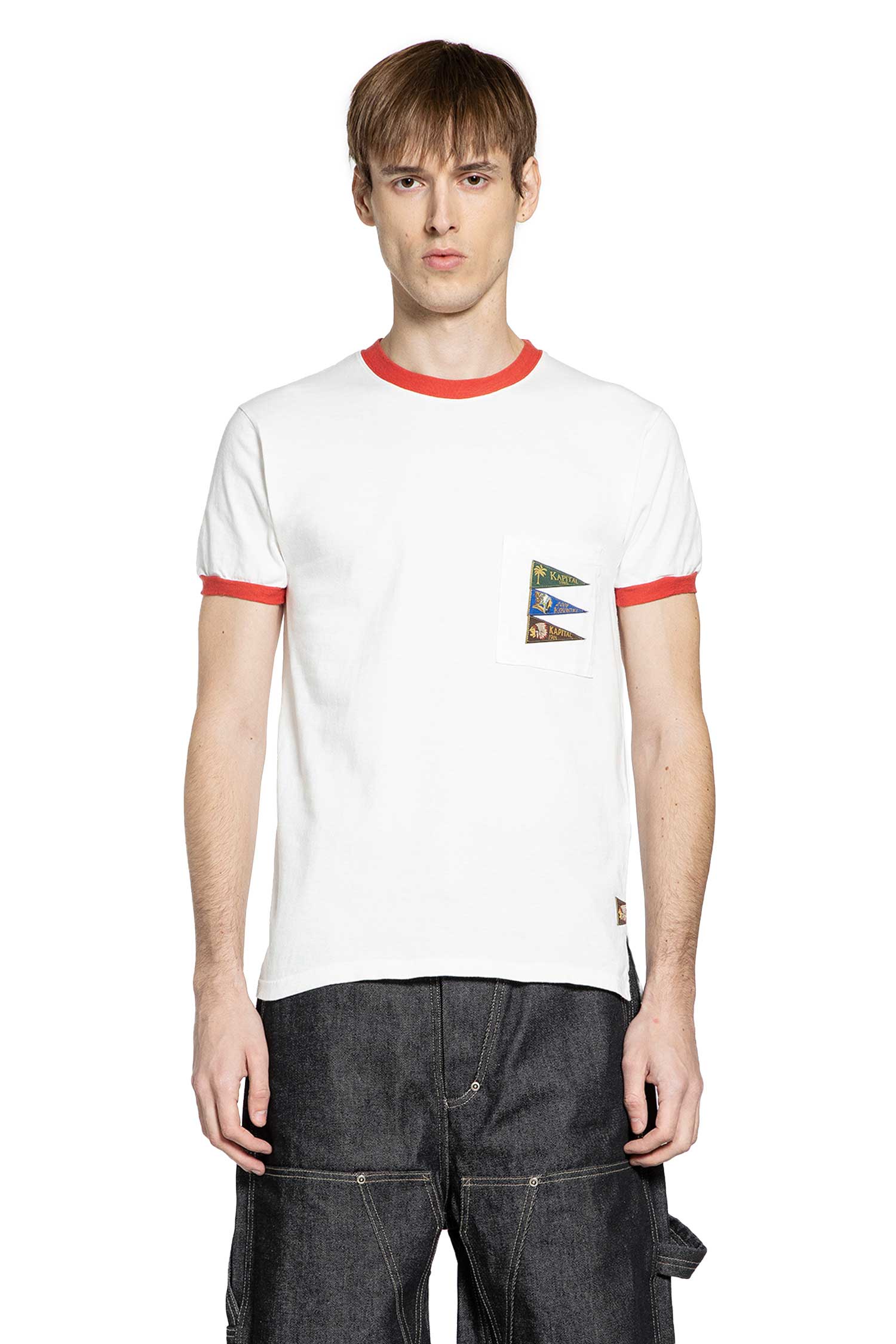 20/-Jersey Pennant Tiger Ringer T-Shirt