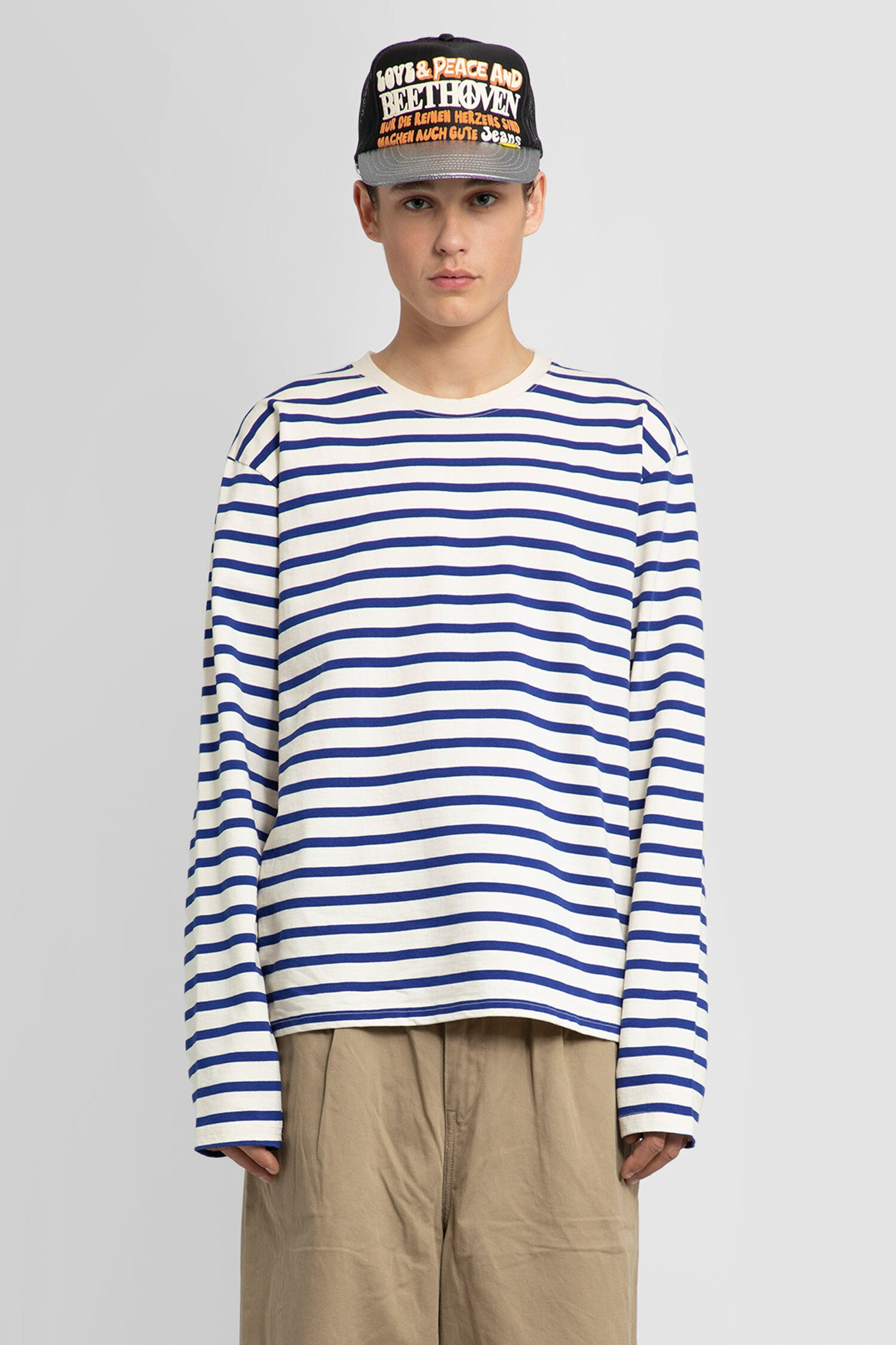 KAPITAL MAN BLUE T-SHIRTS - KAPITAL - T-SHIRTS | Antonioli KAPITAL(キャピタル) Uネック スウェットワンピース レディース