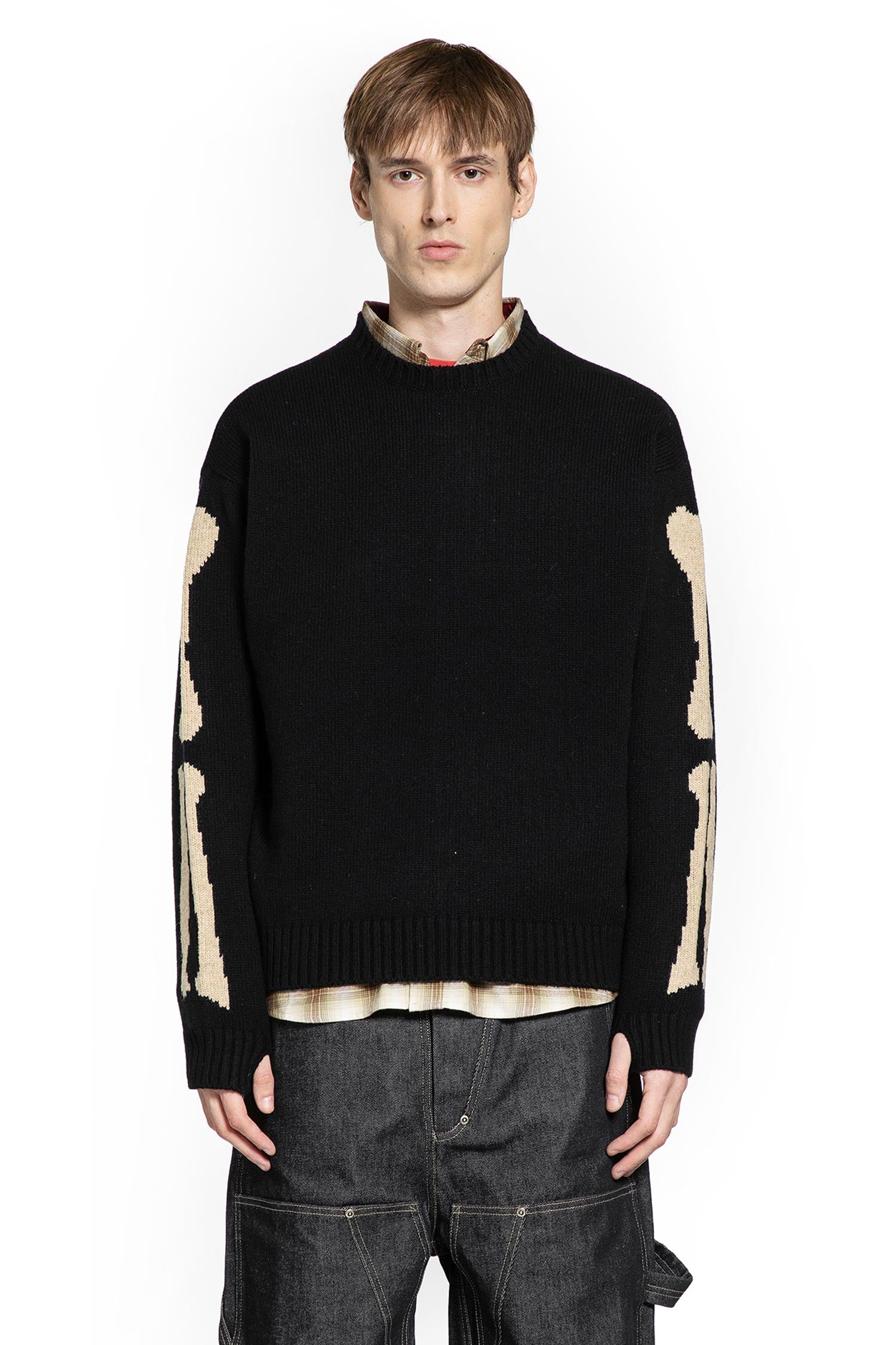 5G Wool Bone Sweater