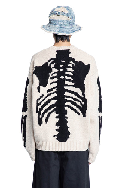 KAPITAL MAN OFF-WHITE KNITWEAR