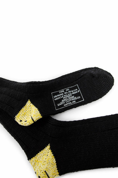 KAPITAL MAN BLACK SOCKS