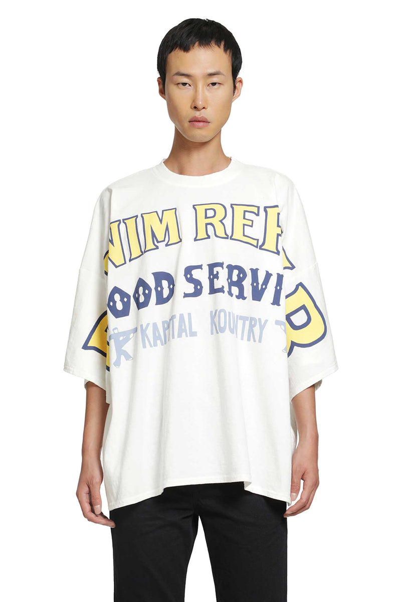 KAPITAL 18.5 /Jersey Huge Denim Repair T-Shirt man