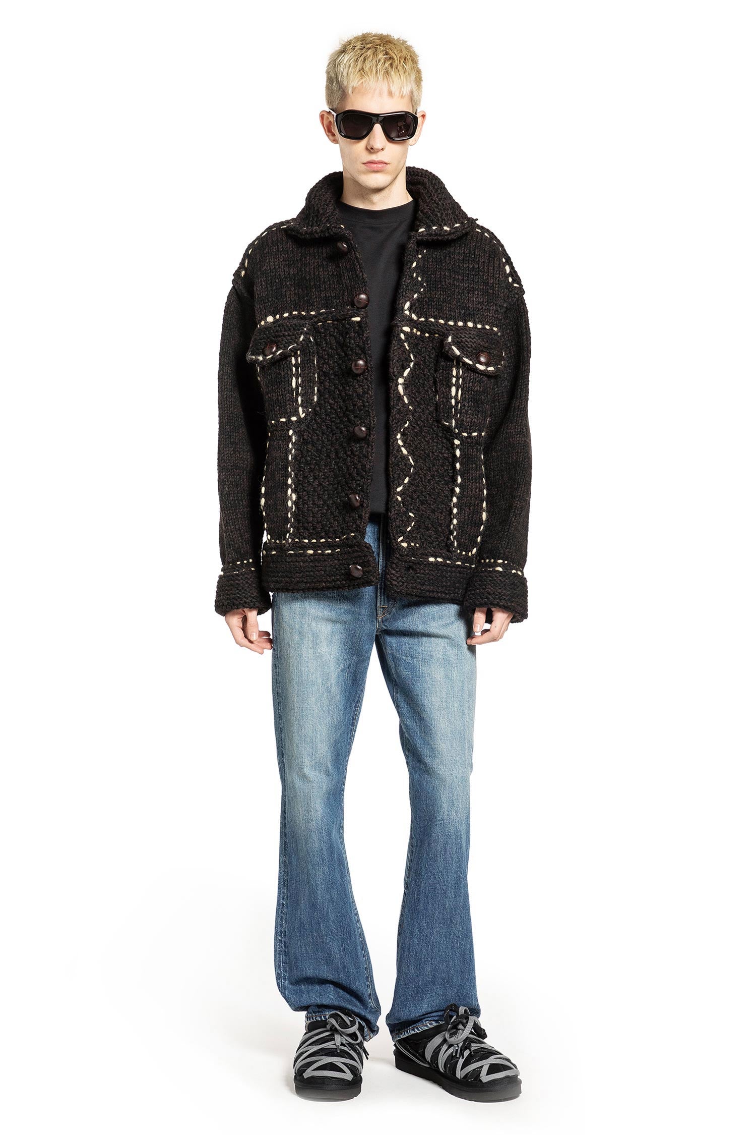 Wool Hand Knit Cowichan G-Jacket