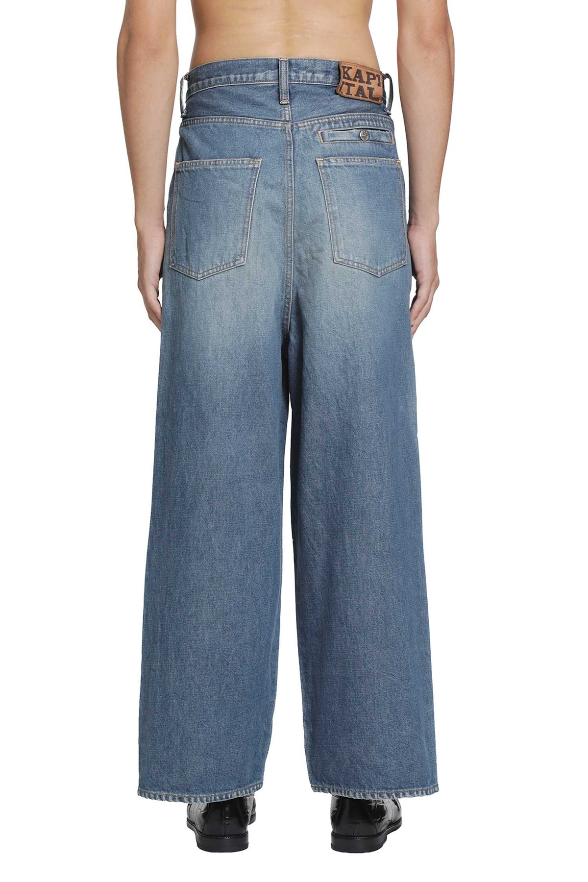 KAPITAL 14oz Denim PORT Baggy Pants man