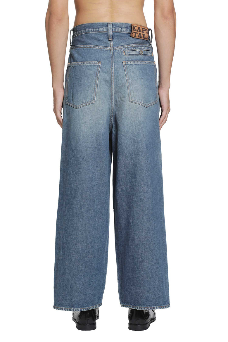 KAPITAL 14oz Denim PORT Baggy Pants man