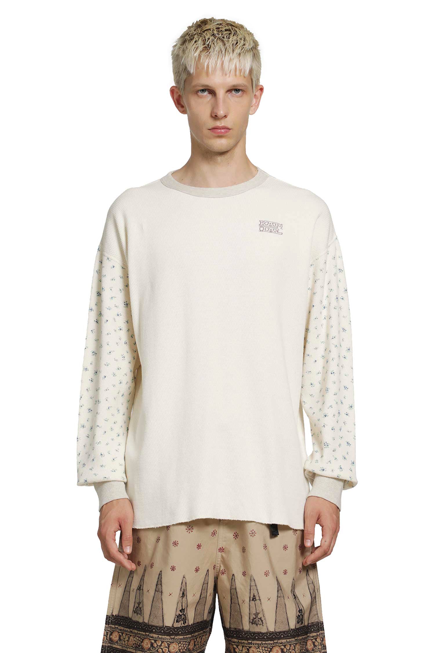 Waffle Jersey Calico Long Sleeve T-Shirt