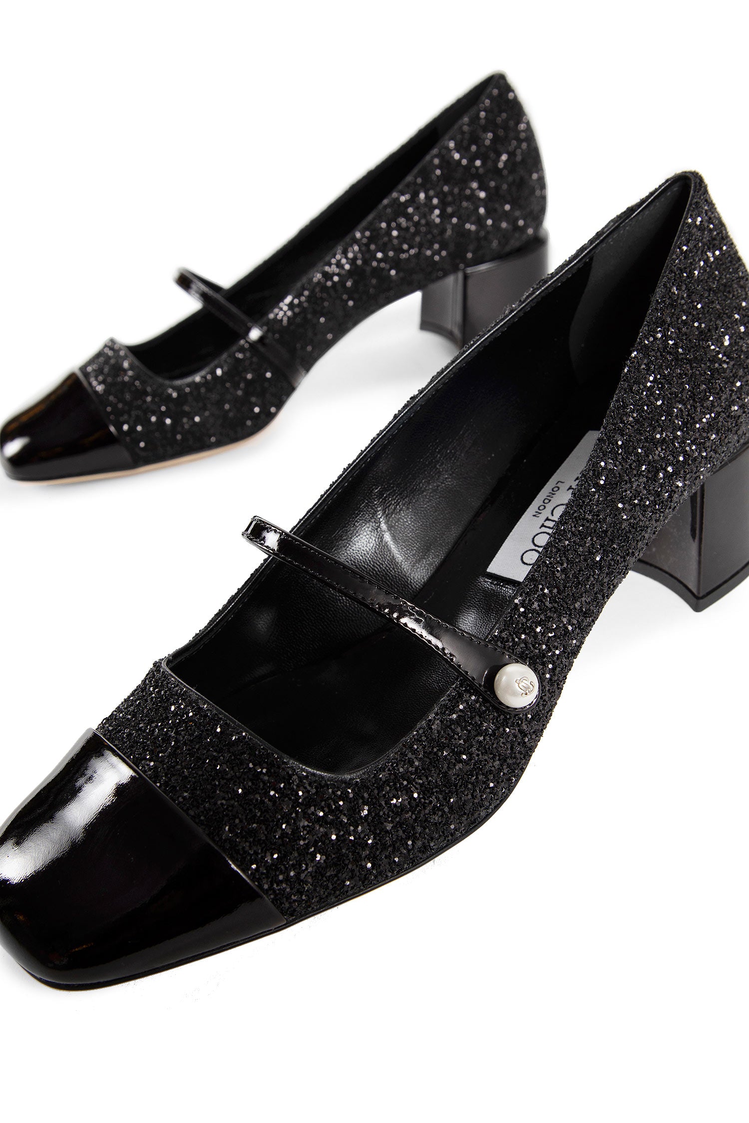 JIMMY CHOO WOMAN BLACK FLATS