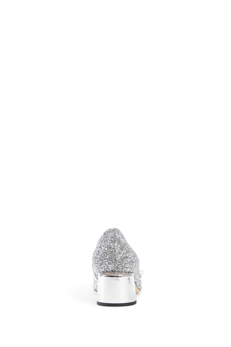 JIMMY CHOO WOMAN SILVER PUMPS