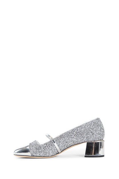 JIMMY CHOO WOMAN SILVER PUMPS