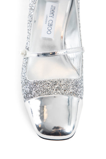 JIMMY CHOO WOMAN SILVER PUMPS