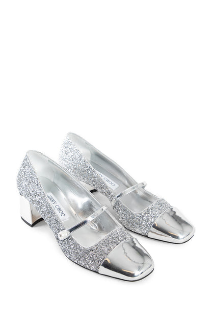 JIMMY CHOO WOMAN SILVER PUMPS