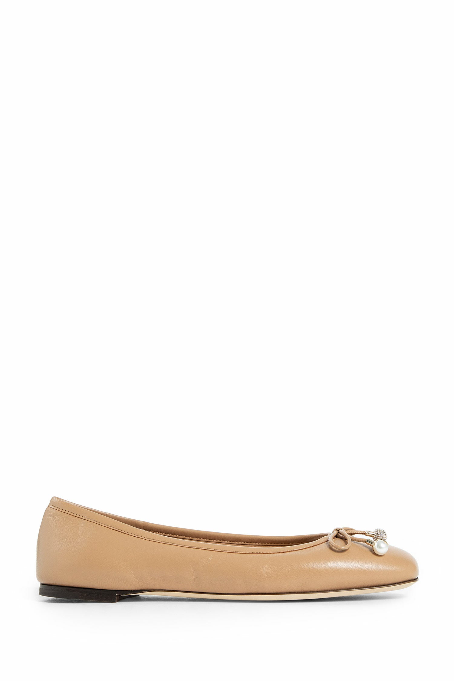 JIMMY CHOO WOMAN BEIGE FLATS