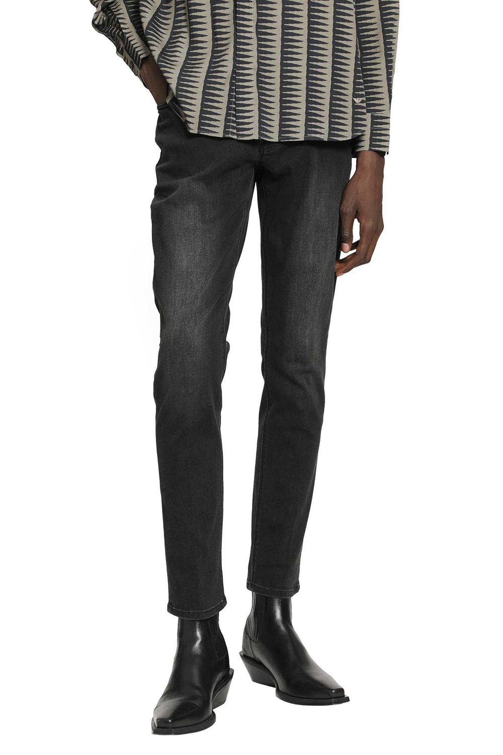 EMPORIO ARMANI 5 Pocket Straight-Leg Jeans man