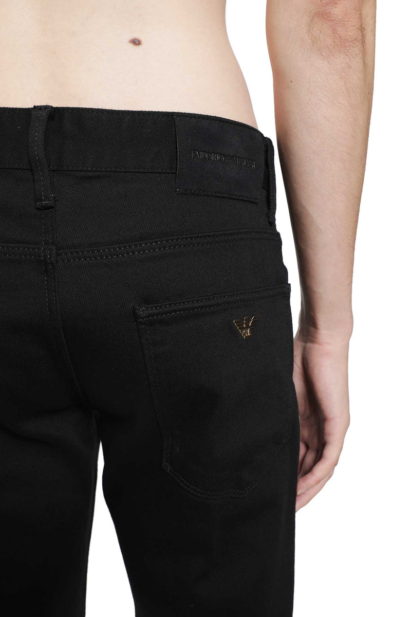 EMPORIO ARMANI Stretch Cotton Denim Slim Fit Jeans man