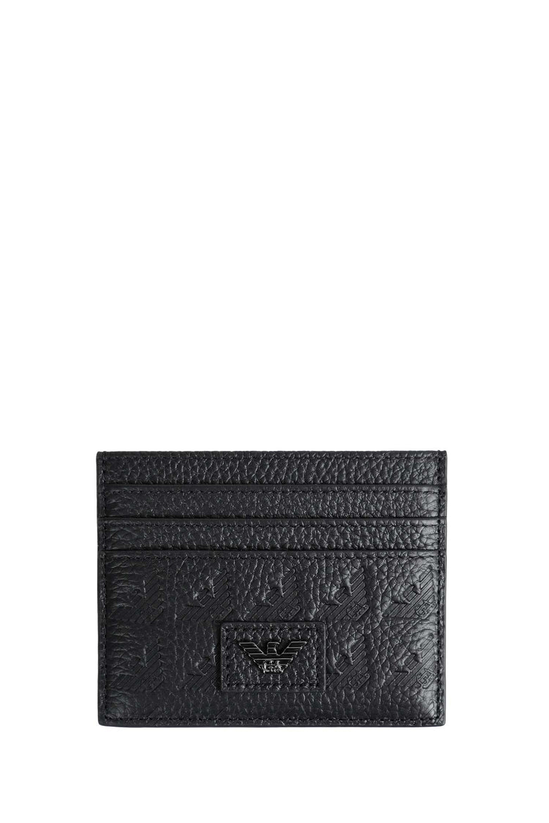 EMPORIO ARMANI Embossed Eagle Card Holder man