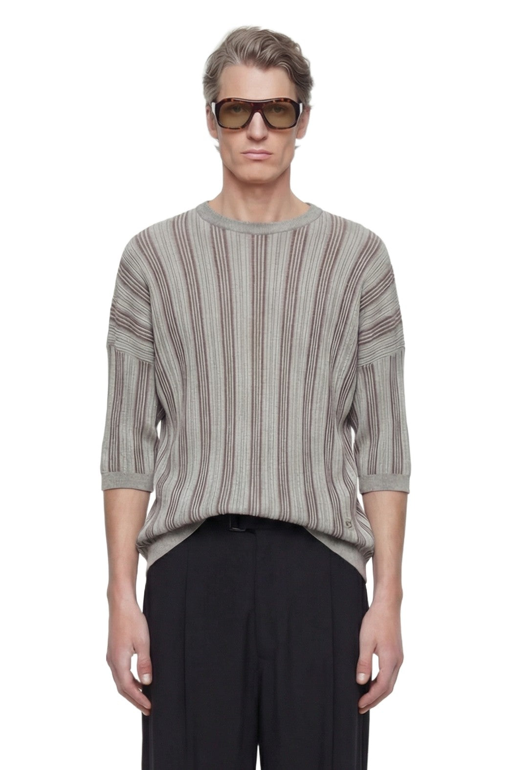 Ribbed Lyocell-blend Sweater