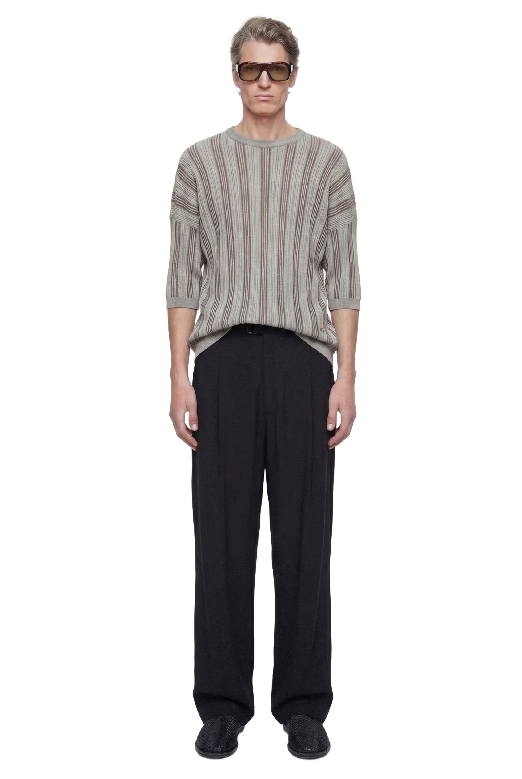 Ribbed Lyocell-blend Sweater