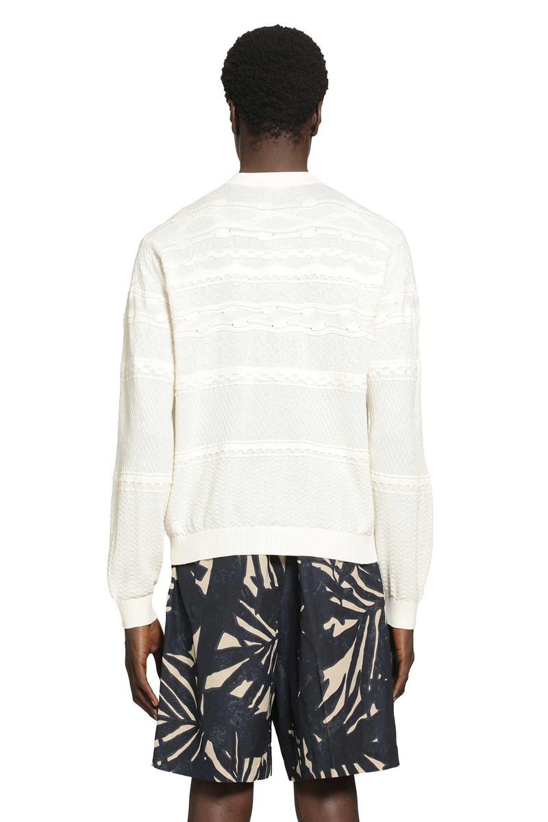 EMPORIO ARMANI Textured Knitted Sweater man