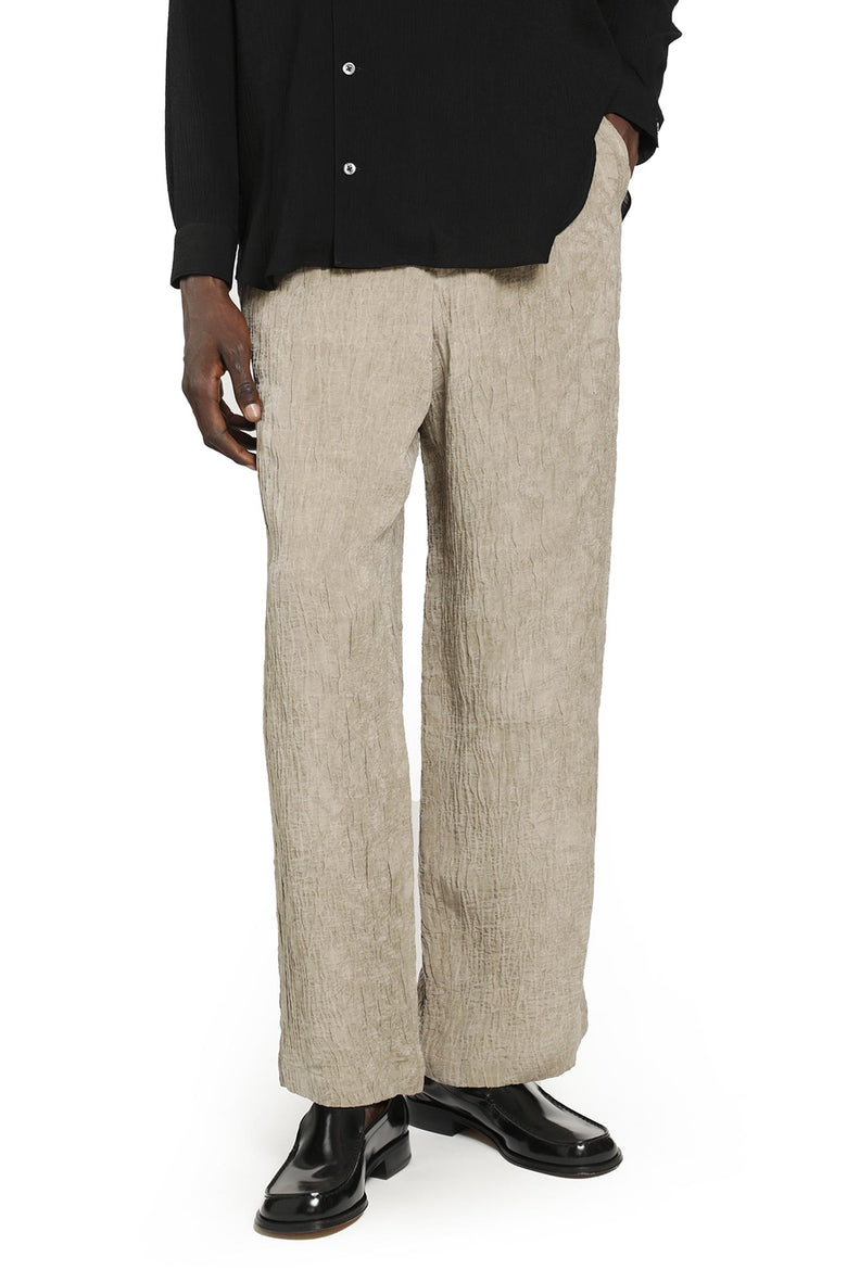 EMPORIO ARMANI Plissè Wide Leg Pants man