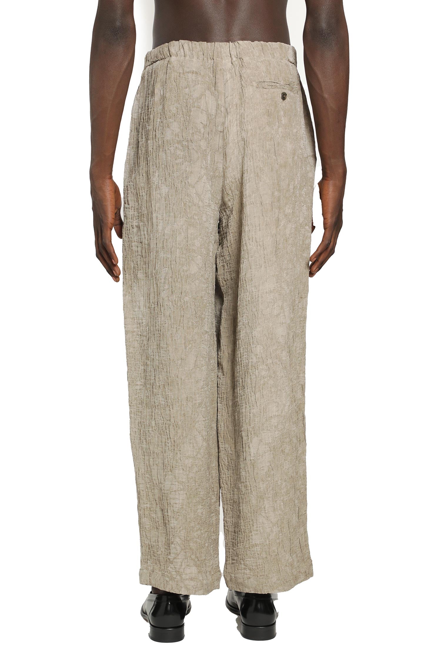 EMPORIO ARMANI Plissè Wide Leg Pants man