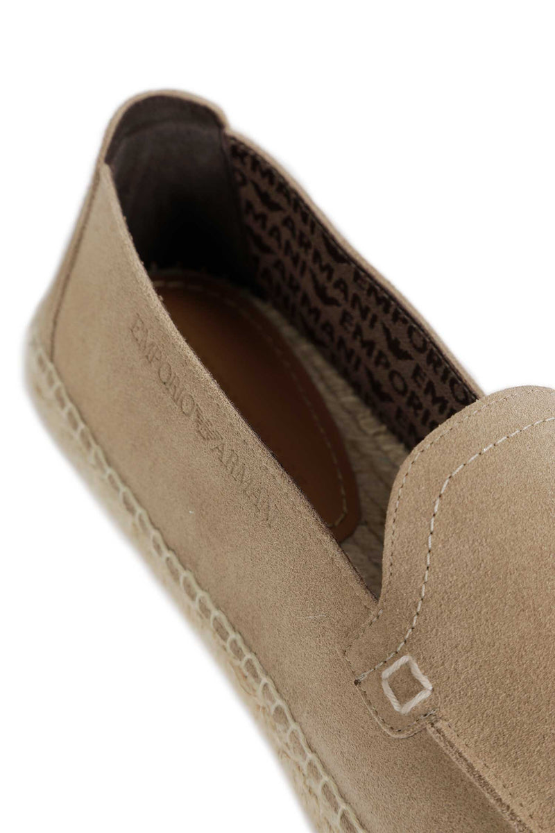 EMPORIO ARMANI Velour Suede Espadrilles man