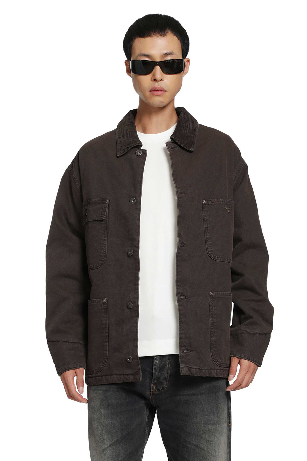 EMPORIO ARMANI Cotton Canvas Field Jacket man