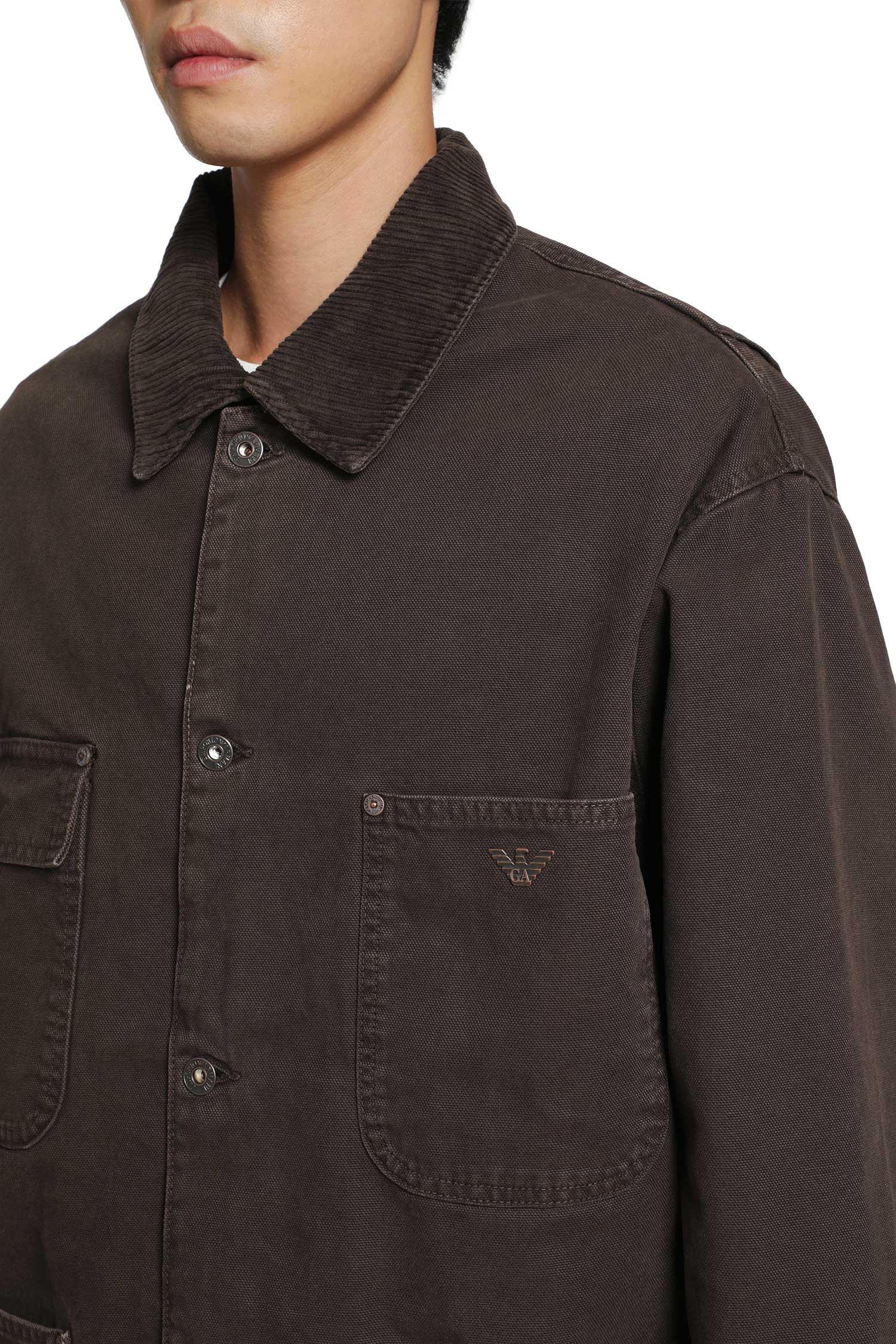 EMPORIO ARMANI Cotton Canvas Field Jacket man