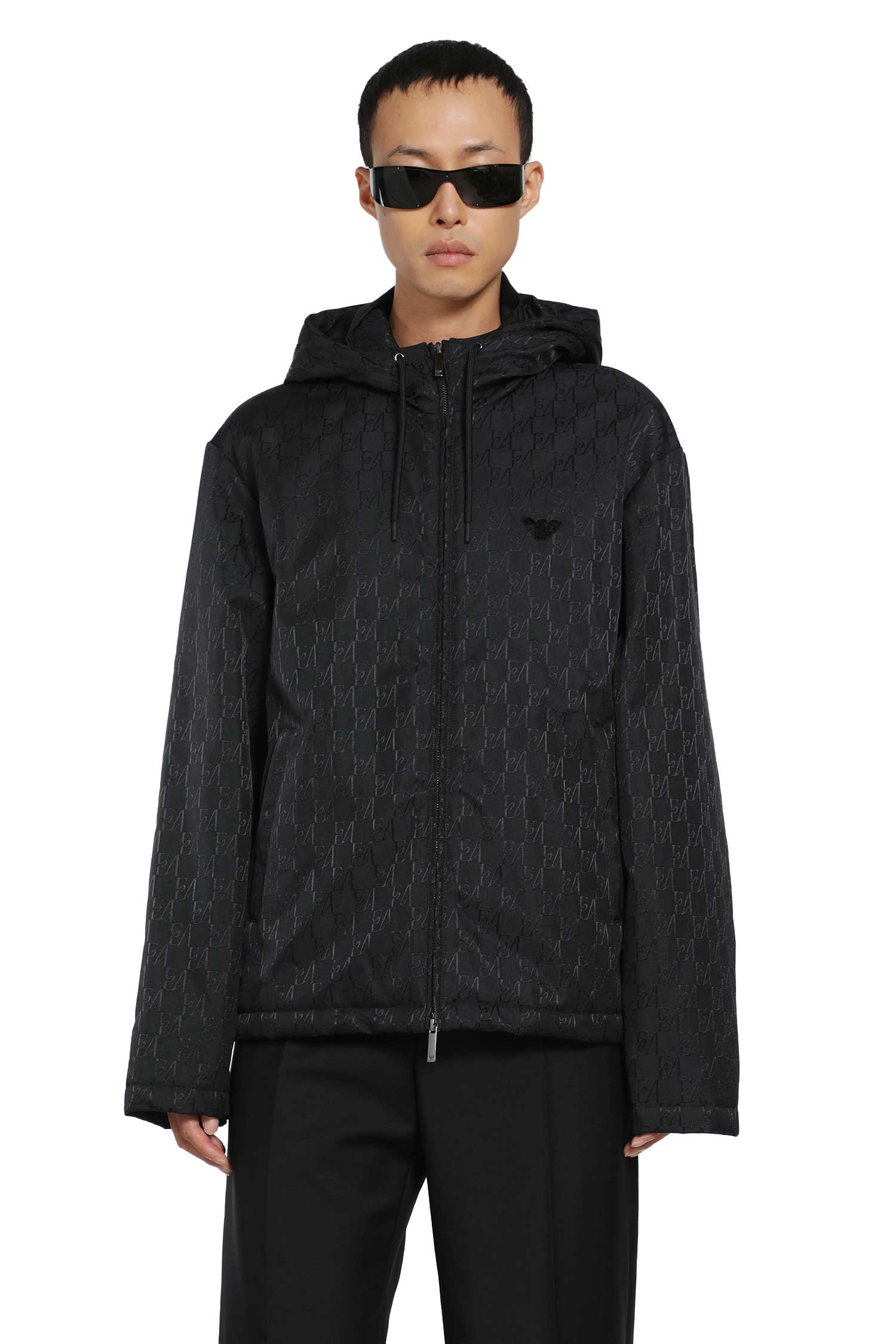 Hooded Blouson Jacket