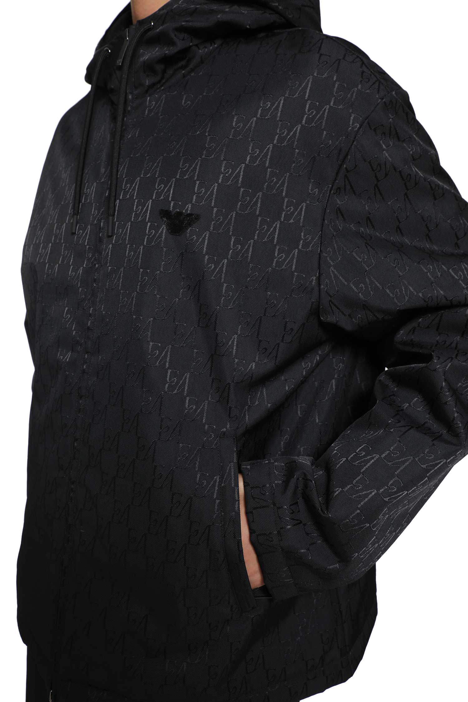Hooded Blouson Jacket