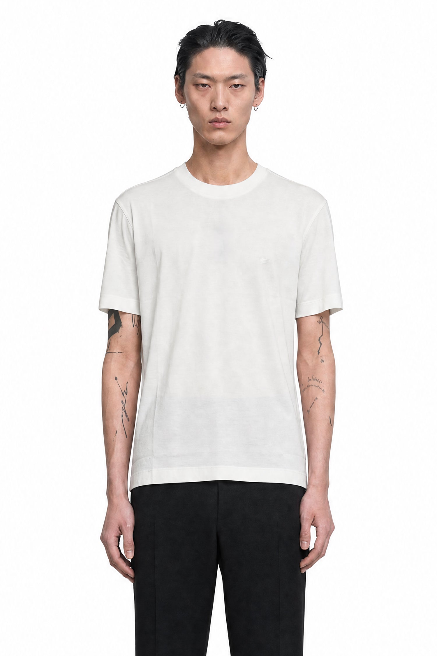 Micro Eagle Embroidery Jersey T-Shirt