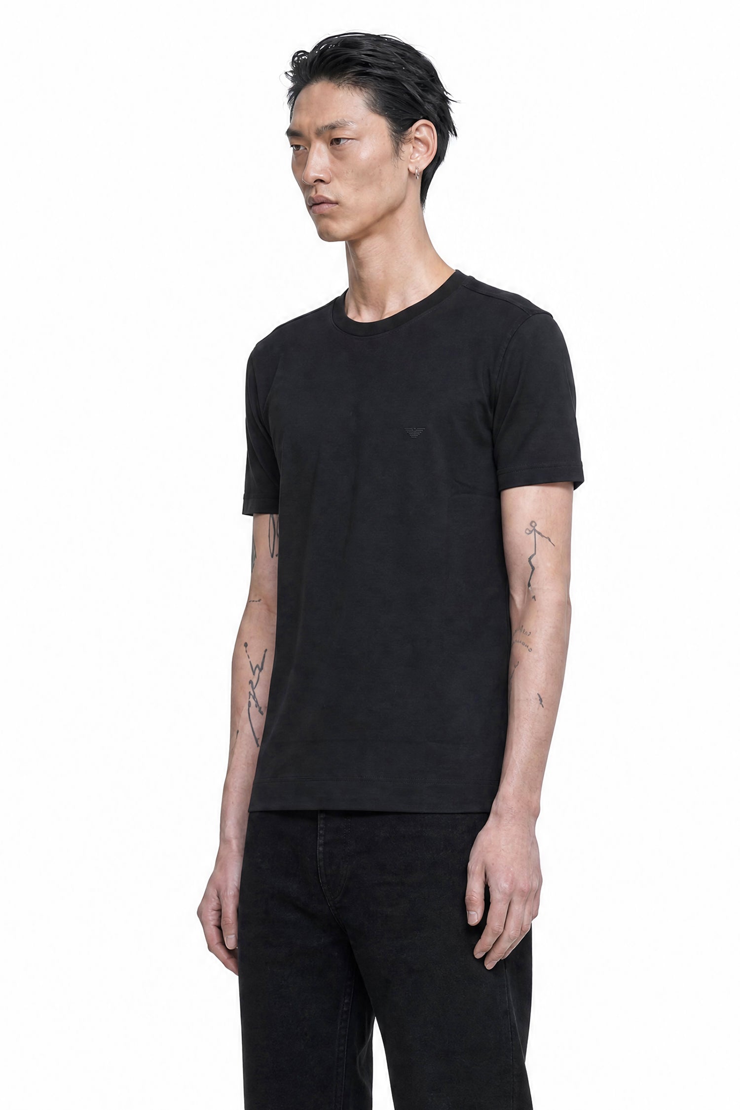 Micro Eagle Embroidery Jersey T-Shirt