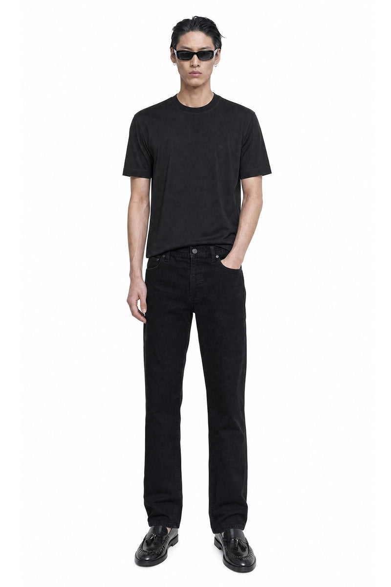 EMPORIO ARMANI Micro Eagle Embroidery Jersey T-Shirt man