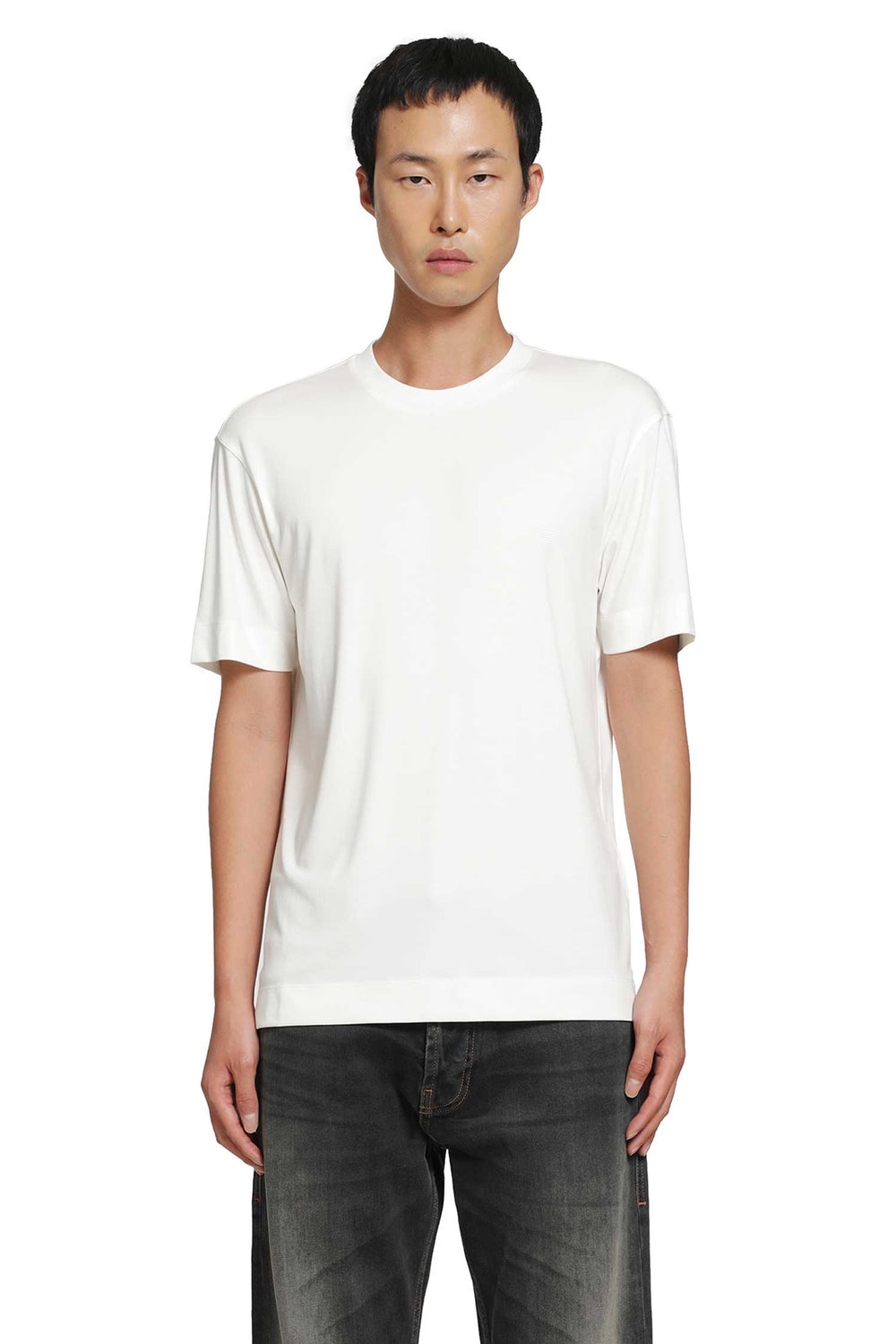 EMPORIO ARMANI Stretch Silk Modal T-Shirt man