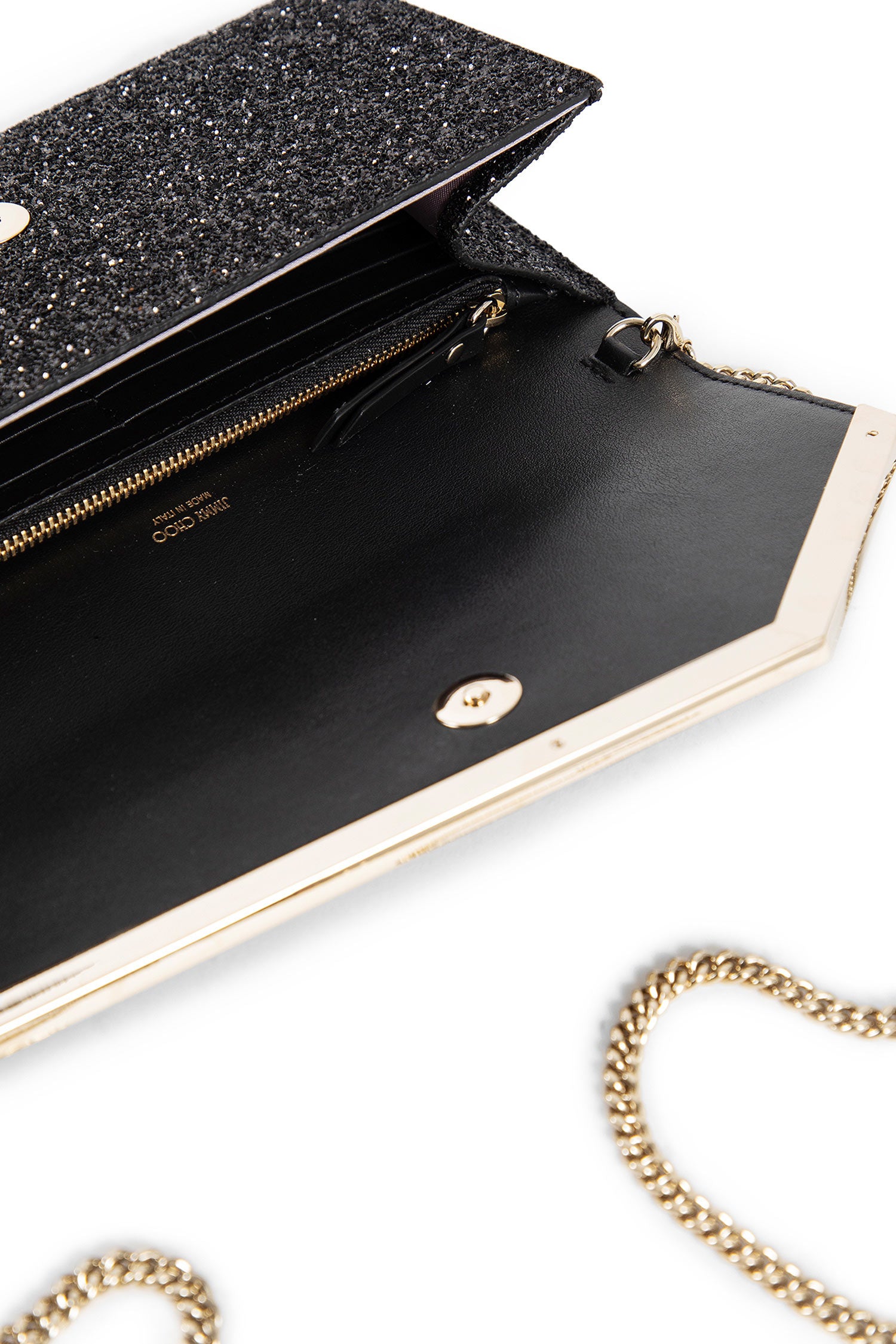 JIMMY CHOO WOMAN BLACK CLUTCHES & POUCHES