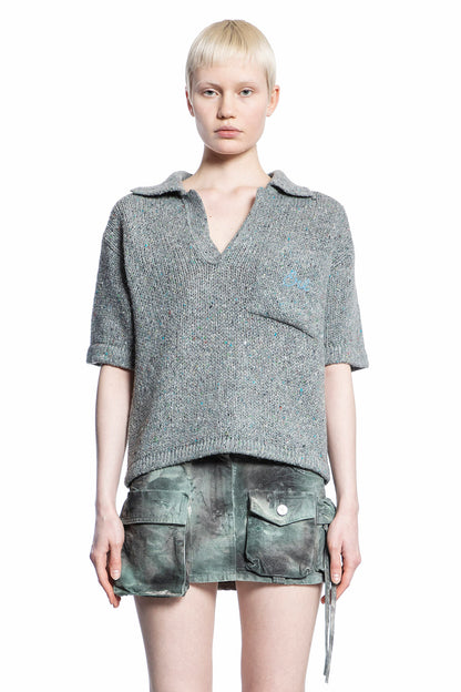 Antonioli ERL WOMAN GREY T-SHIRTS & TANK TOPS